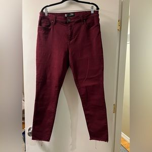 Kut from the Kloth burgundy jean